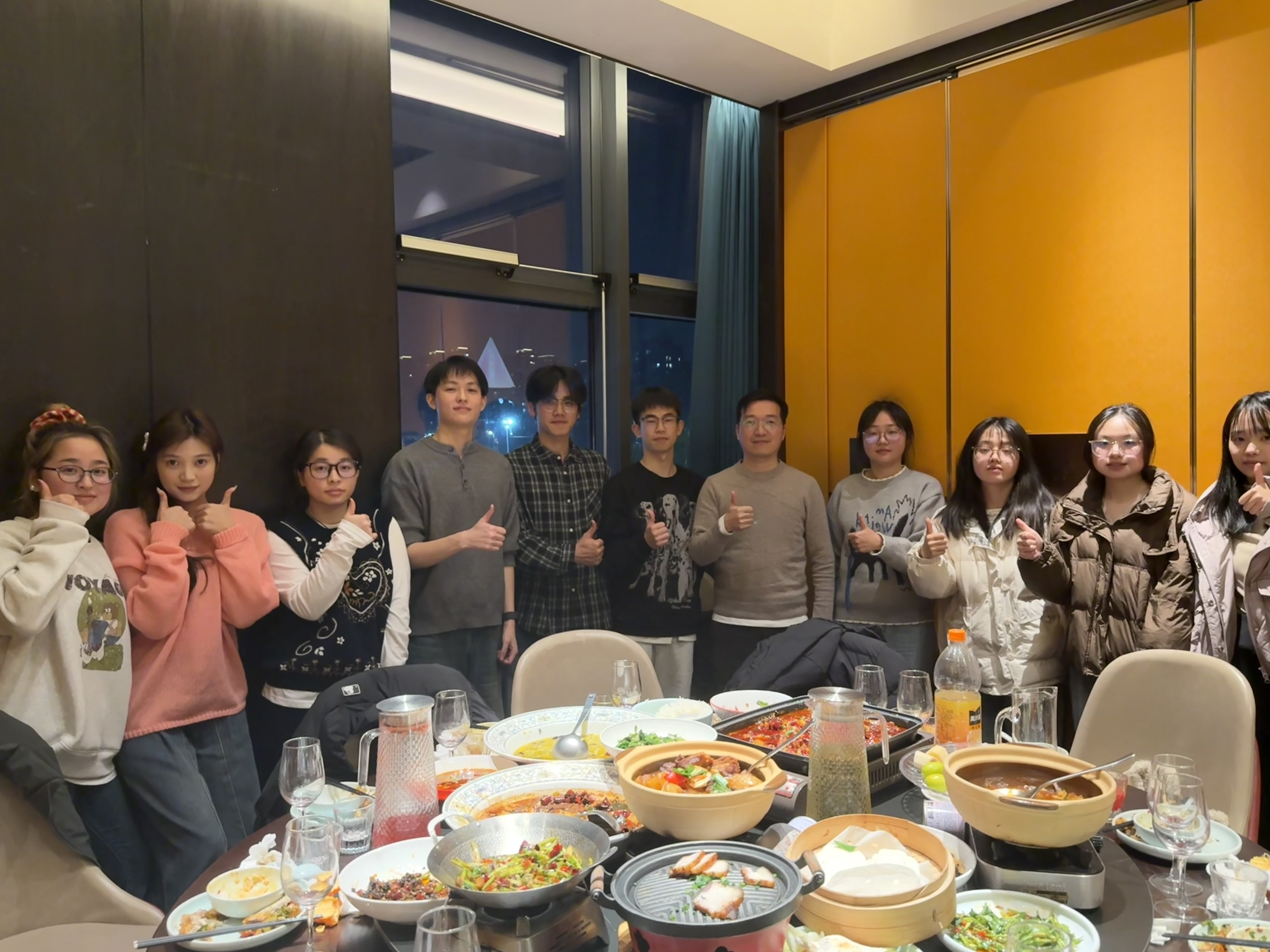 Wang-Timmy ME-Lab team dinner in January 2026